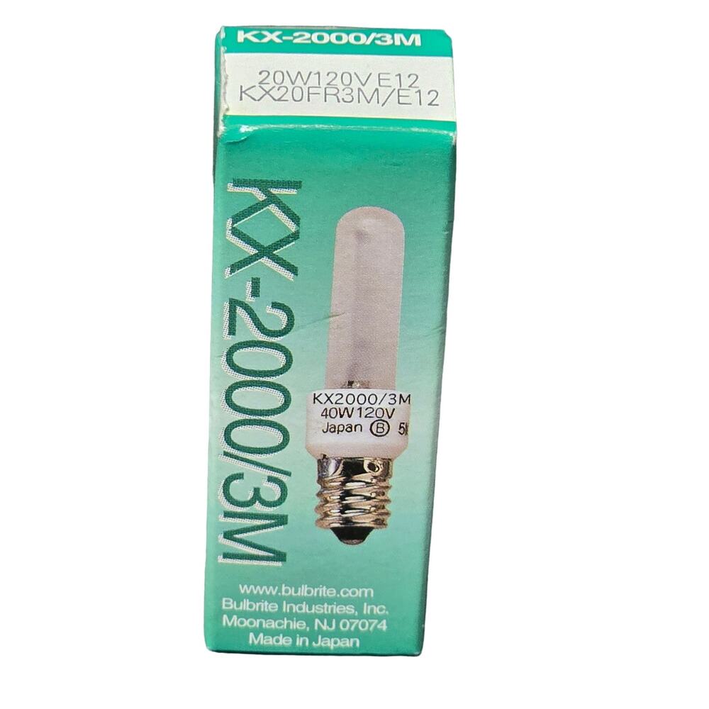 Bulbrite KX-2000/3M | 20W120V E12  | Candelabra Screw Base 1 Frost Light Bulb